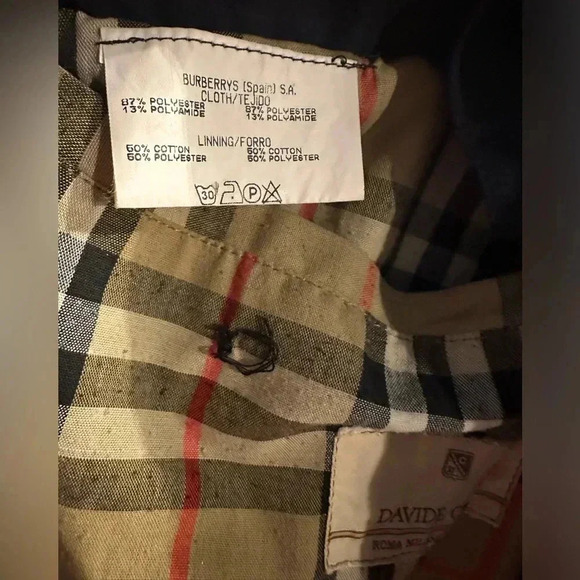 Burberry Vintage navy men’s jacket size L - Picture 14 of 15